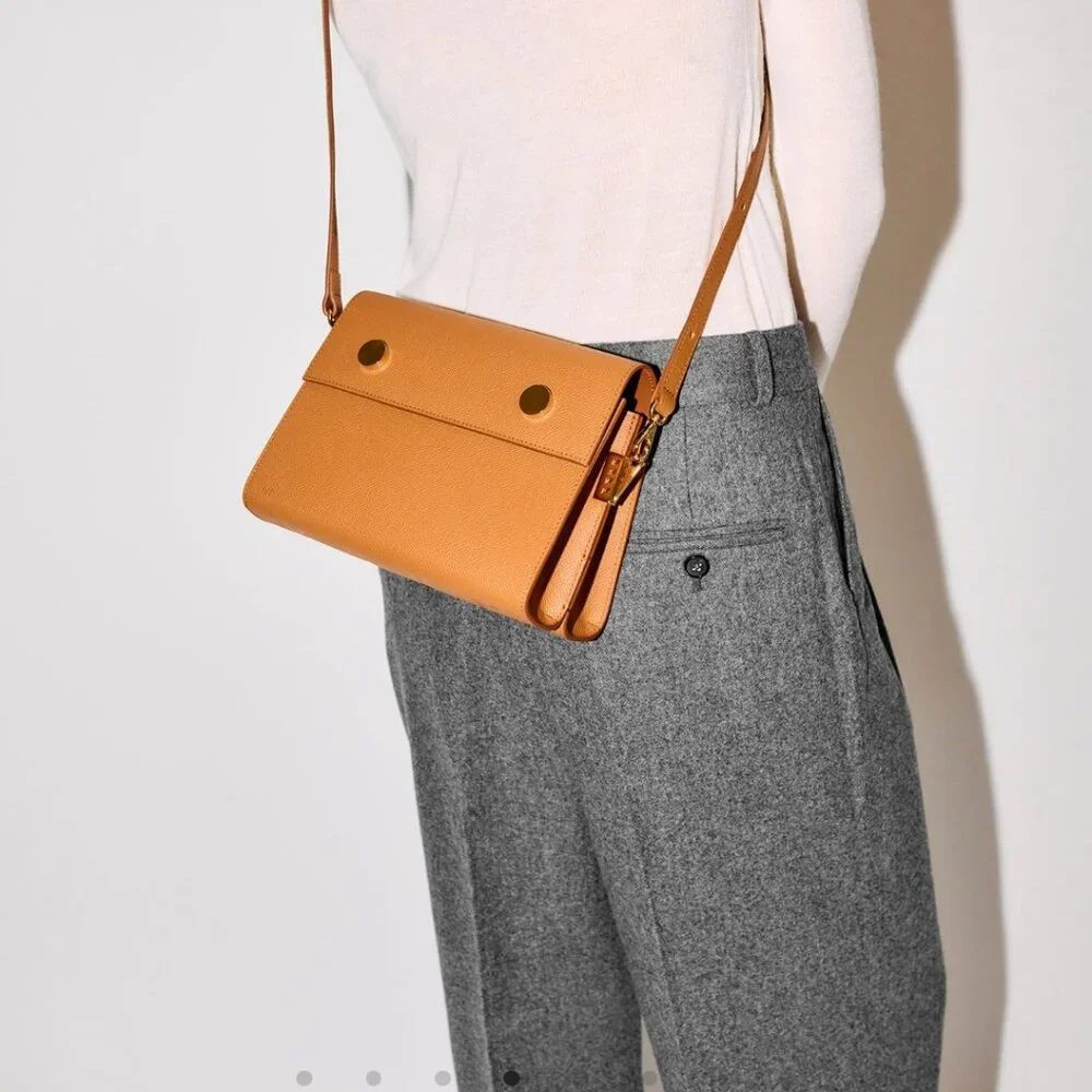 RSVP Paris Duo bag in grained cognac - Picture 3 of 16